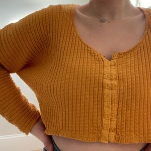 Urban Outfitters Waffle Hook Cardigan Size Medium